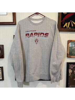 Vintage 00s NHL Fanatics Colorado Avalanche Hockey Crewneck Sweatshirt Sz XL